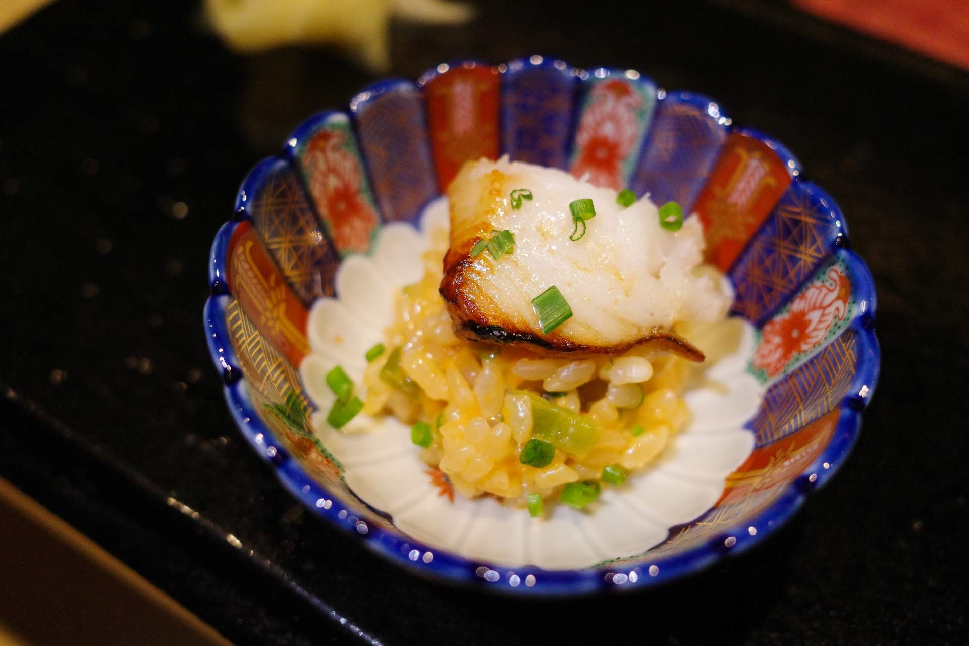 Seasonal nigiri detail shot